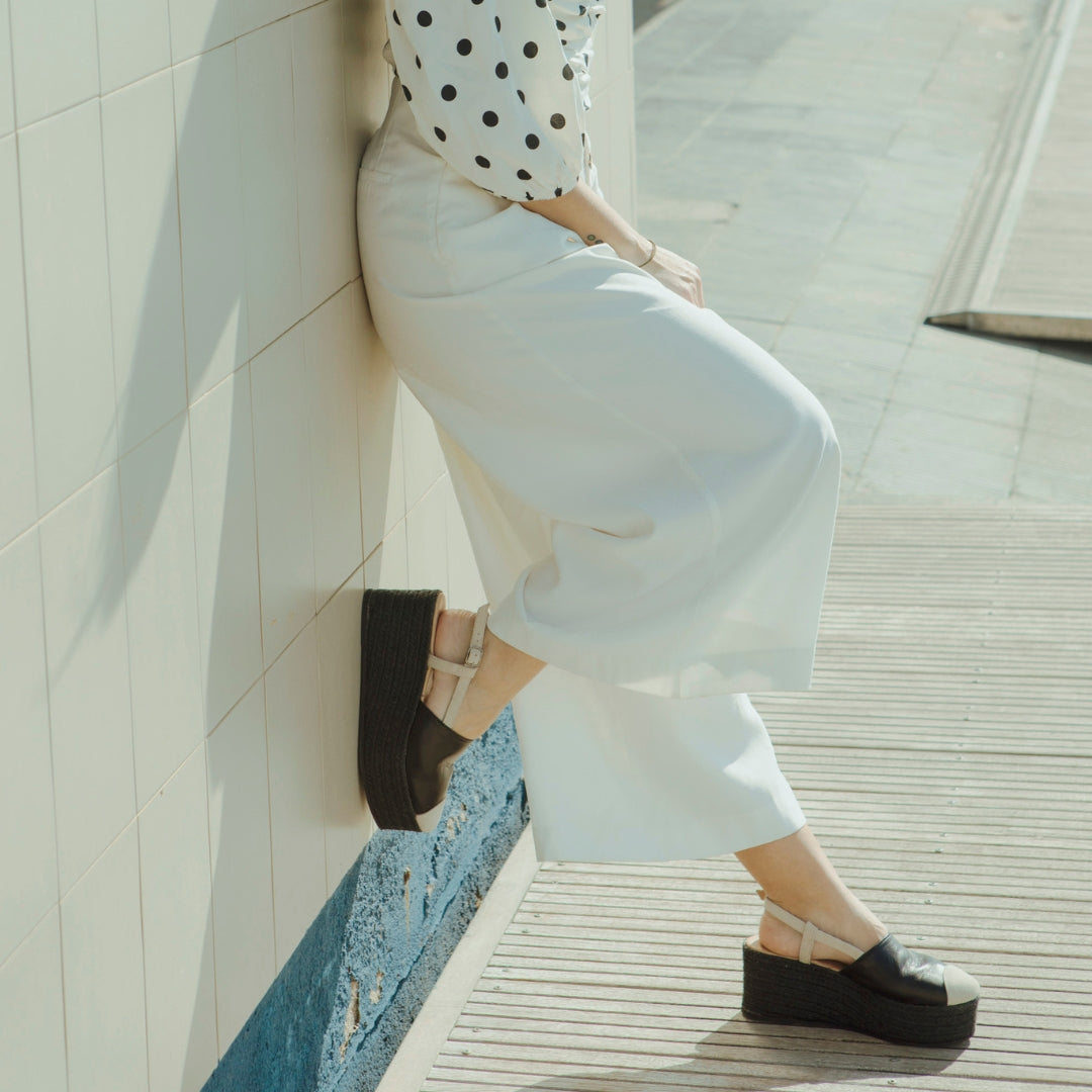 Pérez Shoes: espardillas blanco y negro